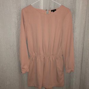 Long Sleeve Blush Romper